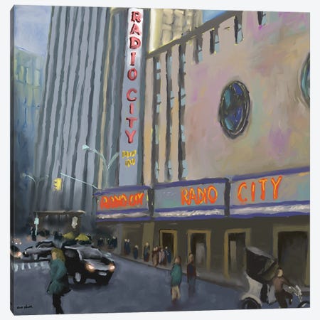 Radio City Canvas Print #NOV25} by Rick Novak Canvas Print
