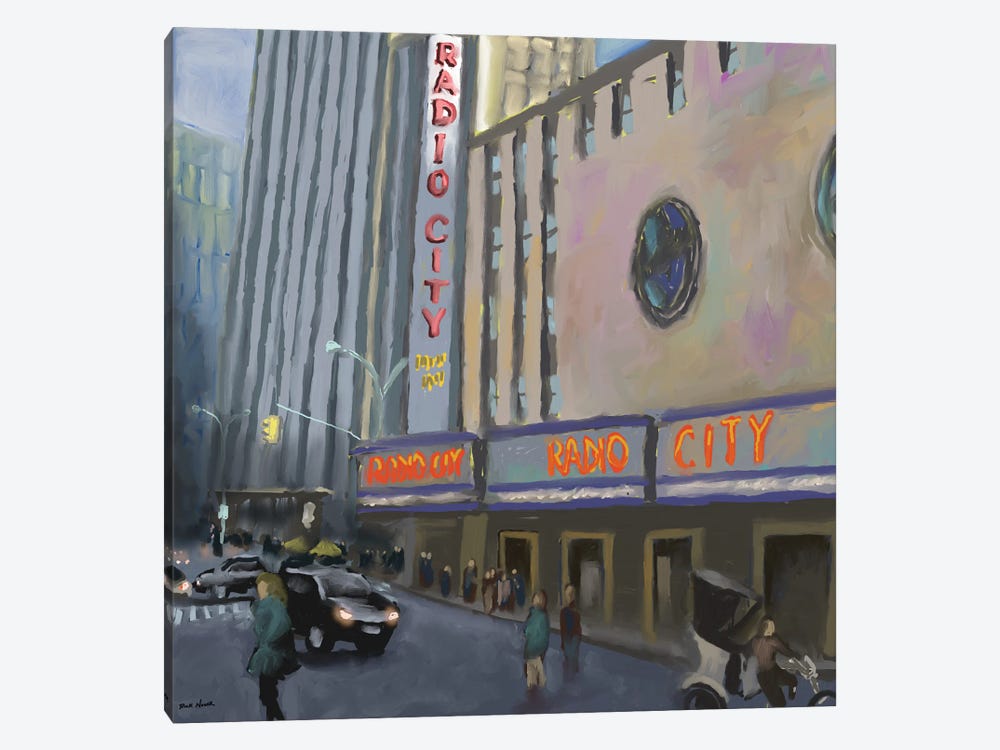 Radio City by Rick Novak 1-piece Canvas Artwork