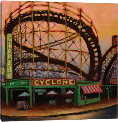 Cyclone Canvas Art Print - Amusement Park Art