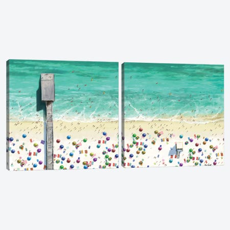 Beaches Diptych I Canvas Print Set #NOV2HSET001} by Rick Novak Canvas Art Print
