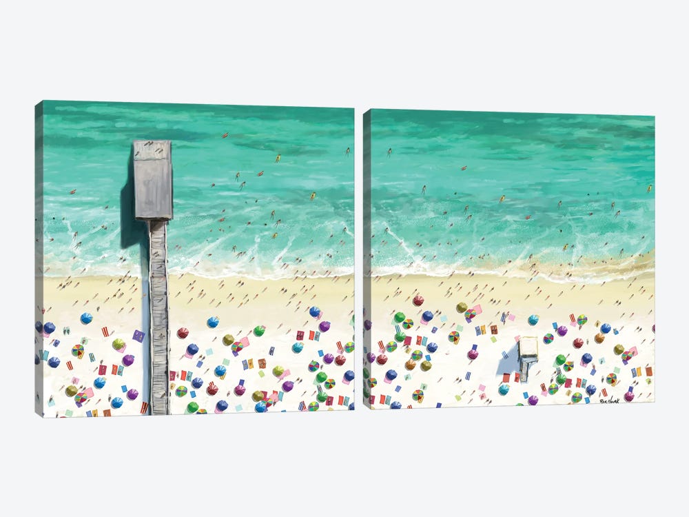 Beaches Diptych I by Rick Novak 2-piece Canvas Art Print