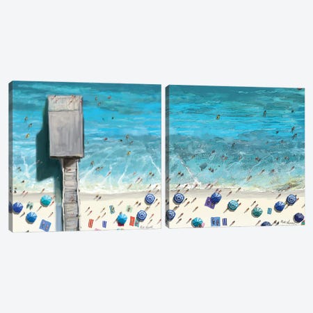 Beaches Diptych II Canvas Print Set #NOV2HSET002} by Rick Novak Canvas Art Print