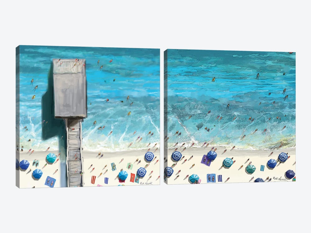 Beaches Diptych II by Rick Novak 2-piece Canvas Artwork