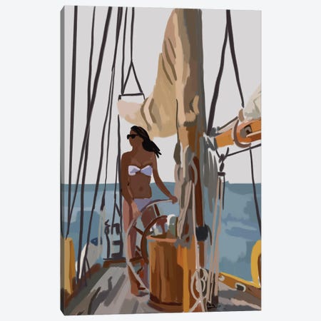 Boat Life Canvas Print #NOY19} by Amelia Noyes Canvas Artwork