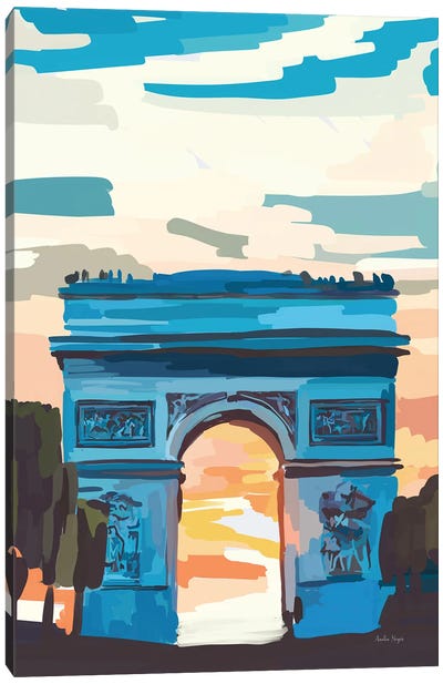 Arc Canvas Art Print - Arc de Triomphe