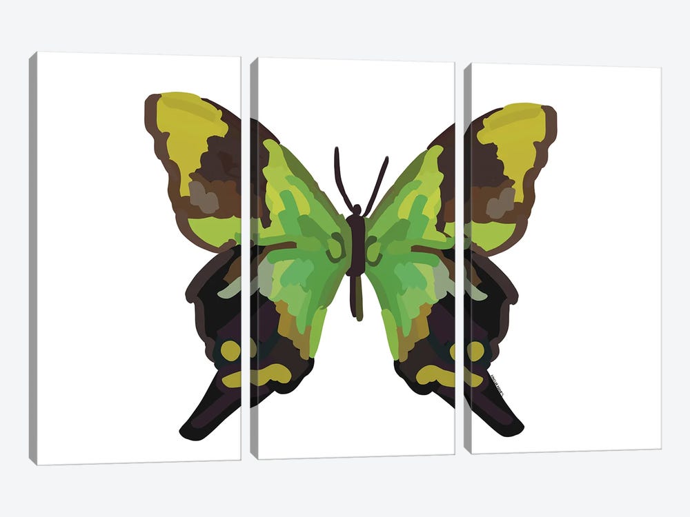 Butterfly by Amelia Noyes 3-piece Canvas Wall Art