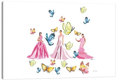 Butterfly Fashion Canvas Art Print - Amelia Noyes