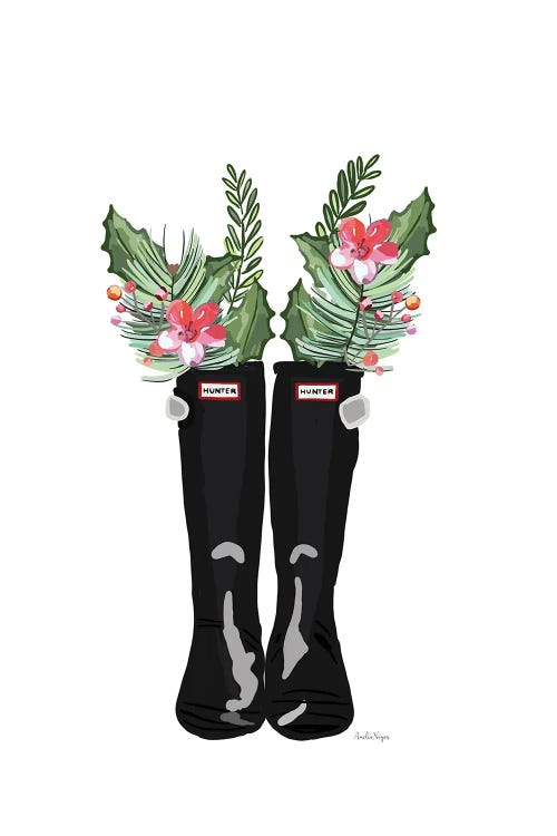 Christmas Boots by Amelia Noyes wall art