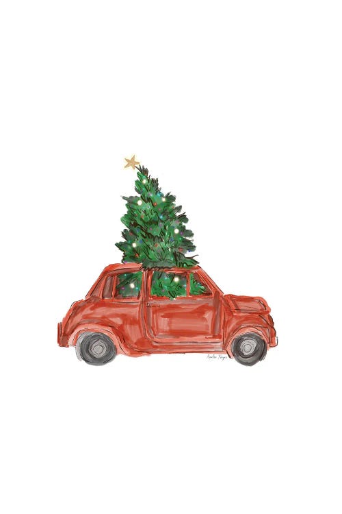 Christmas Car And Tree