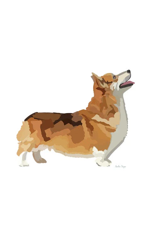 Corgi by Amelia Noyes wall art