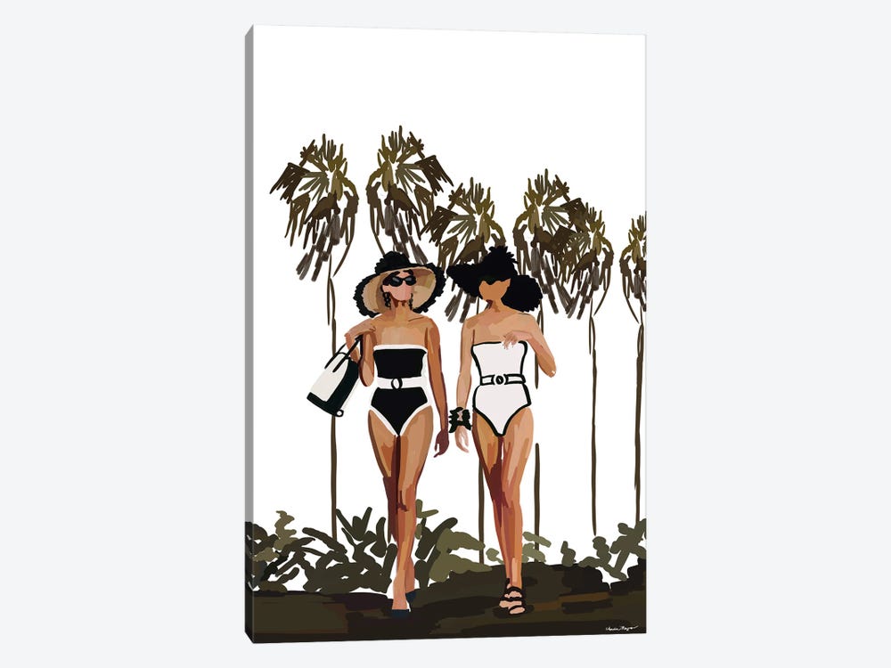Couture Beach Girls by Amelia Noyes 1-piece Canvas Artwork