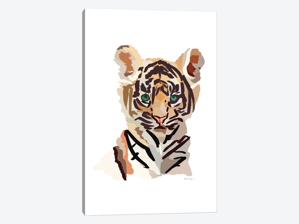 Baby Tiger by Amelia Noyes 1-piece Canvas Art Print