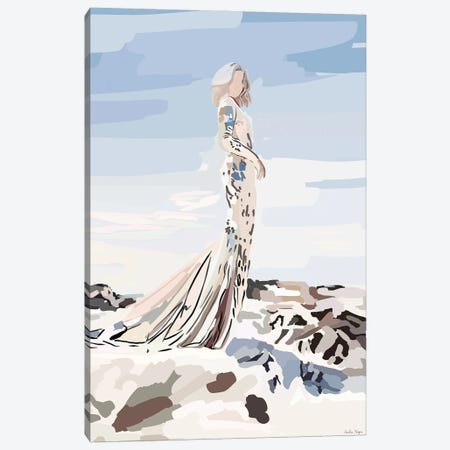Fashion Ocean Girl Canvas Print #NOY40} by Amelia Noyes Canvas Print