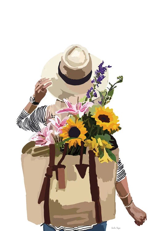 Flower Backpack by Amelia Noyes wall art