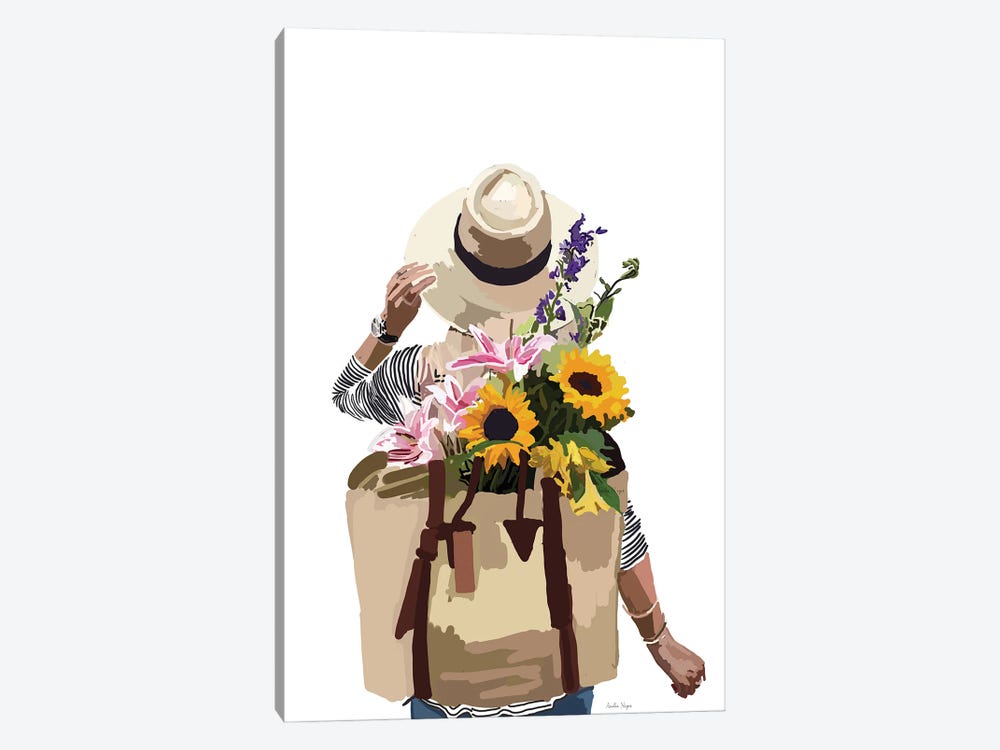 Flower Backpack by Amelia Noyes 1-piece Art Print