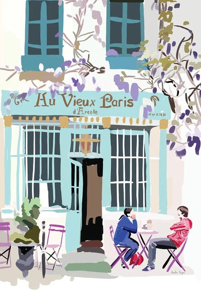 French Cafe Art Print by Amelia Noyes iCanvas