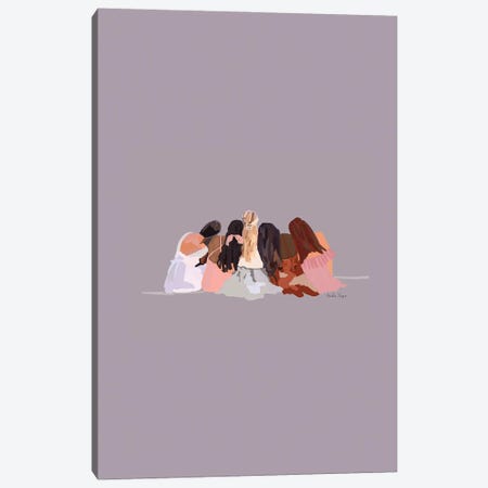 Friends Sitting Canvas Print #NOY56} by Amelia Noyes Canvas Print