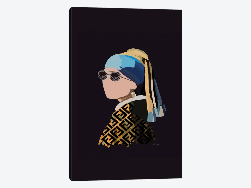 Girl With The Fendi Pearl Earring by Amelia Noyes 1-piece Canvas Art Print