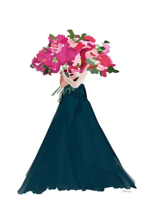 Pink Flower Women by Amelia Noyes wall art