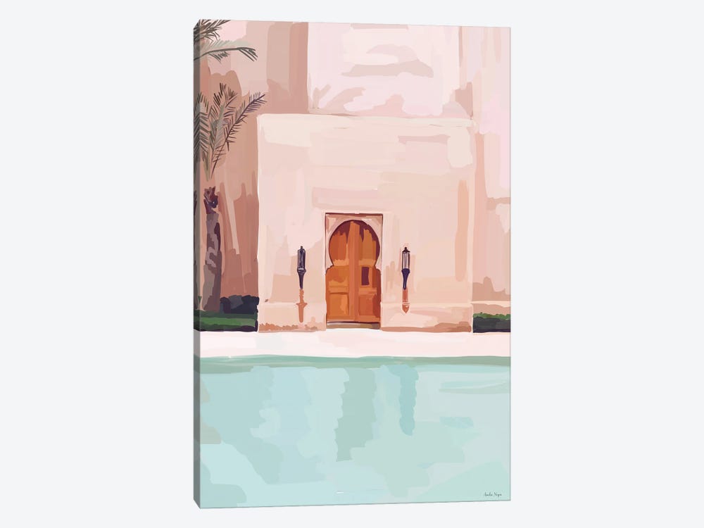 Pink Hotel by Amelia Noyes 1-piece Canvas Print