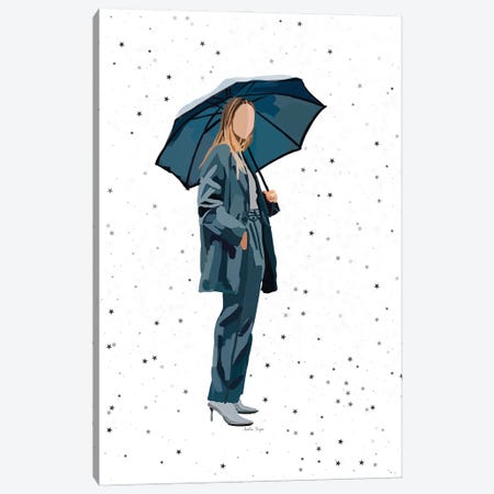 Raining Stars Canvas Print #NOY87} by Amelia Noyes Canvas Art