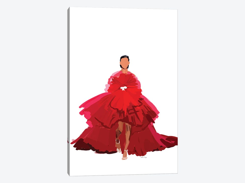 Red Fashion Moment by Amelia Noyes 1-piece Art Print