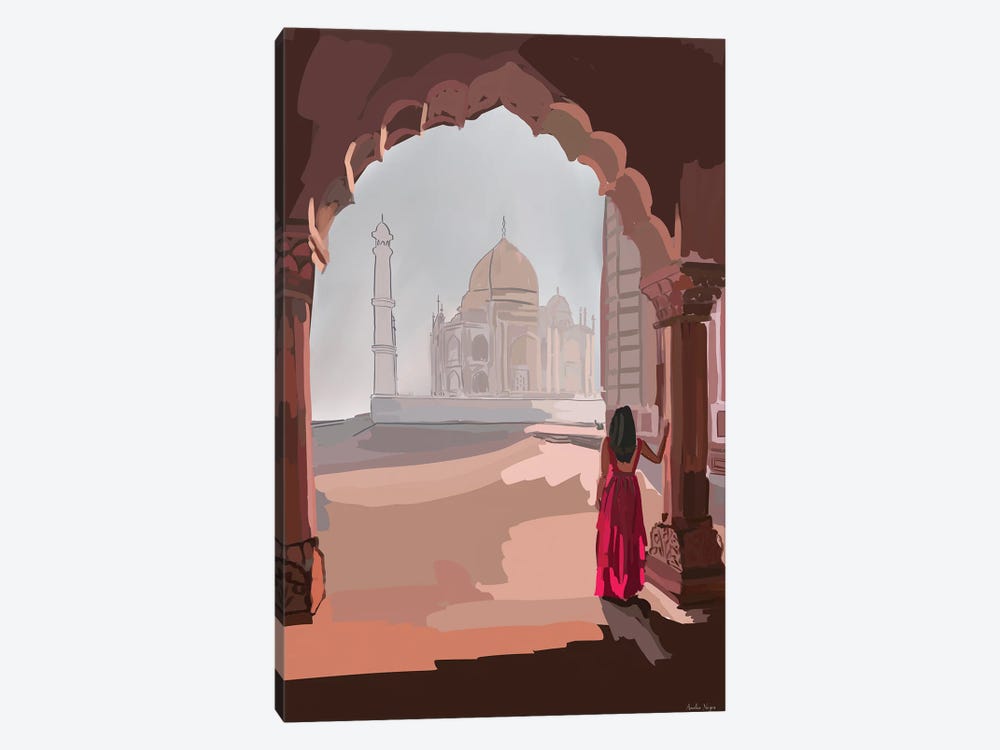 Taj Mahal by Amelia Noyes 1-piece Canvas Art Print