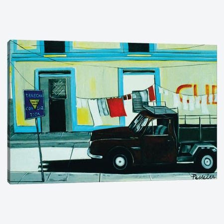 Cuban Corner Canvas Print #NPE10} by Nigel Perreira Art Print