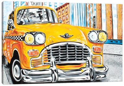 Mr. Cab Driver Canvas Art Print - Nigel Perreira