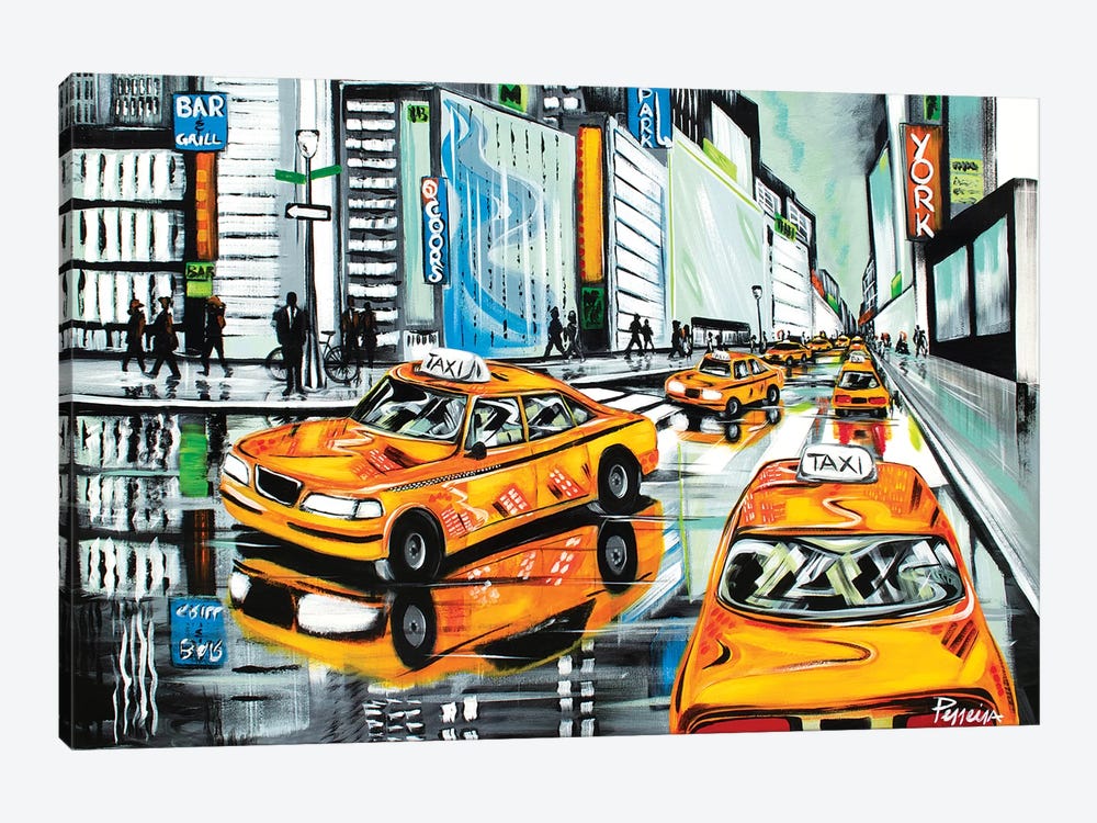 New York City Cabs by Nigel Perreira 1-piece Art Print