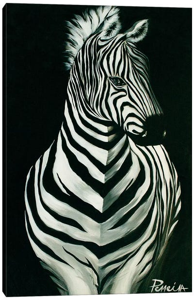 Stallion Canvas Art Print - Zebra Art