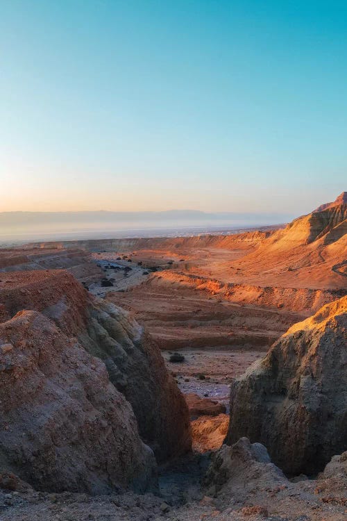 First Light Over Desert