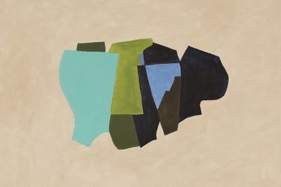 Turquoise Composition II by Naoko Paluszak art print