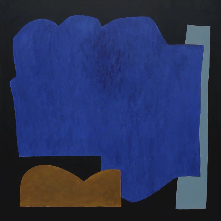 Composition With Indigo Blue