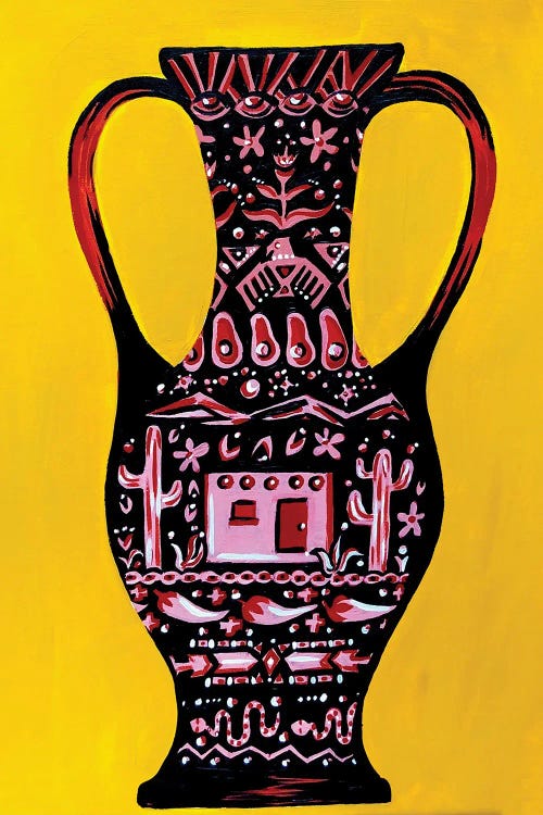 Wild West Pueblo Vase by Nicoleta Paints wall art