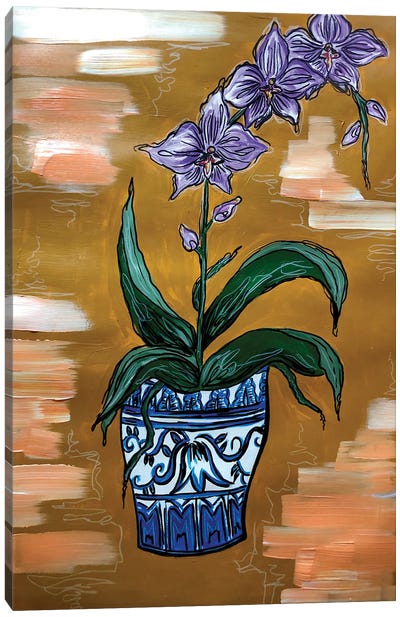 Orchids Canvas Art Print - Nicoleta Paints