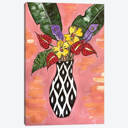 Tropical Flower Medley Canvas Print #NPN20} by Nicoleta Paints Art Print
