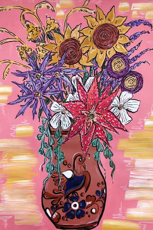 Wild West Flower Cluster by Nicoleta Paints wall art