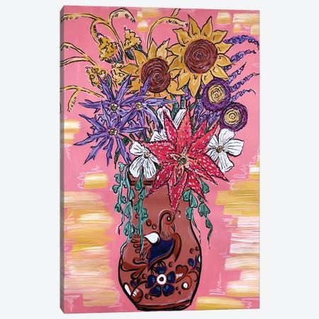 Wild West Flower Cluster Canvas Print #NPN21} by Nicoleta Paints Art Print