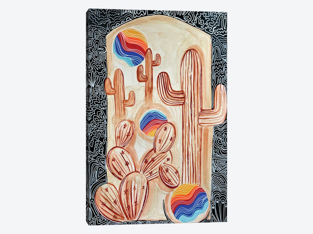 Coffee Cacti by Nicoleta Paints 1-piece Art Print