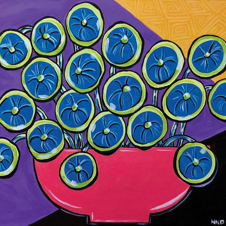 Potted Pilea by Nicoleta Paints wall art