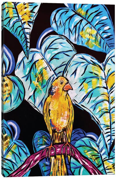 Canary Canvas Art Print - Nicoleta Paints