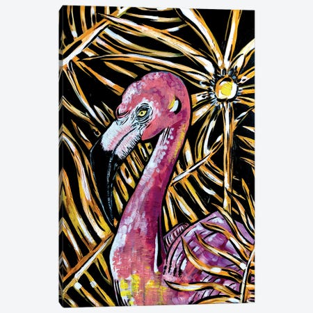 Flamingo Canvas Print #NPN52} by Nicoleta Paints Canvas Art