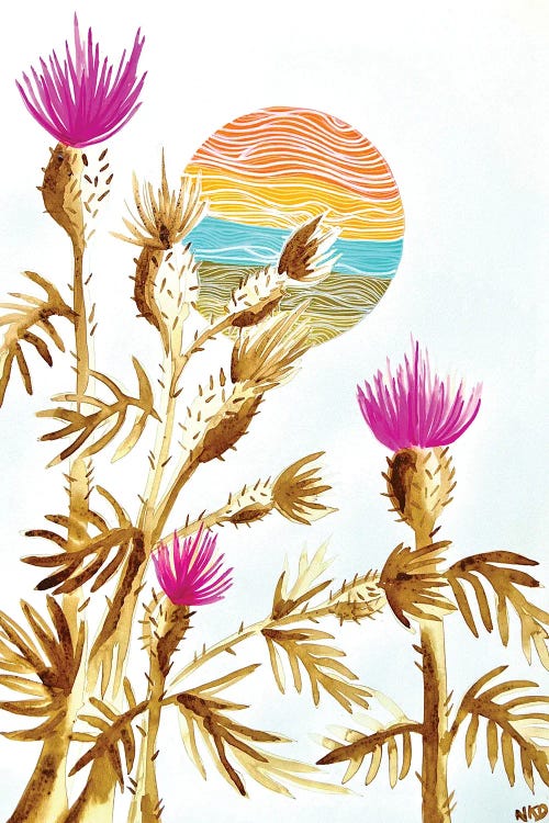 Coffee Thistle by Nicoleta Paints wall art