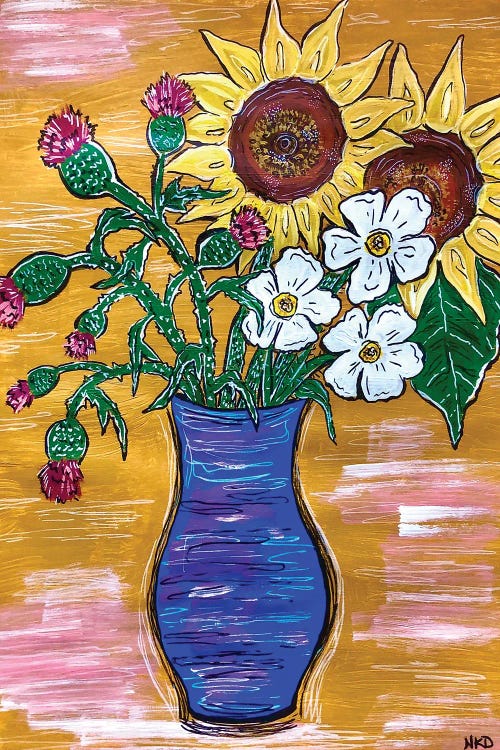 Desert Blooms by Nicoleta Paints wall art