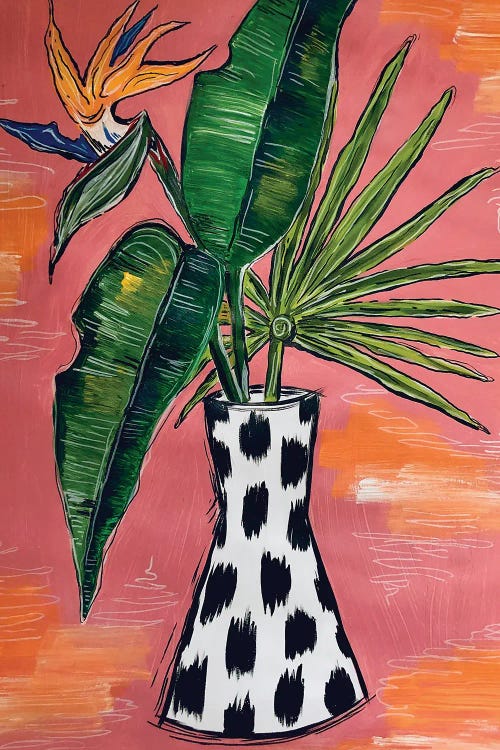 Tropical Blooms by Nicoleta Paints wall art