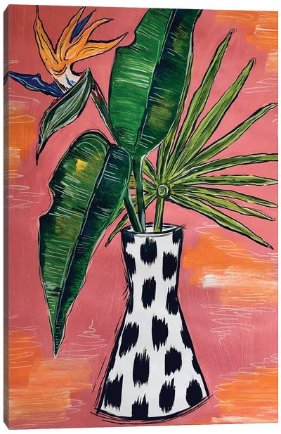 Tropical Blooms Canvas Art Print - Nicoleta Paints