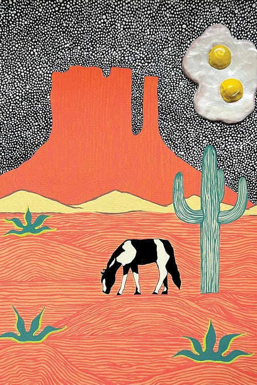 Double Yolk Moon by Nicoleta Paints wall art