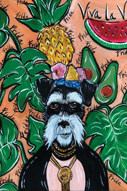 Schnauzer Frida by Nicoleta Paints wall art