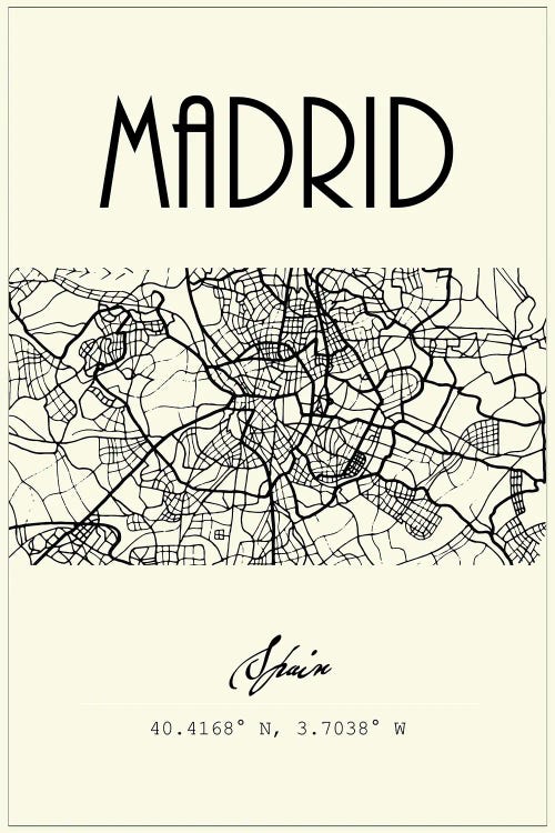 Madrid City Map